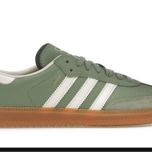 adidas Samba Green and White Sneakers